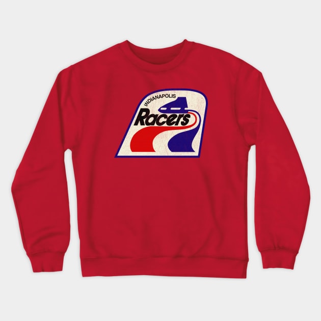 Defunct - Indianapolis Racers Hockey Crewneck Sweatshirt by LocalZonly